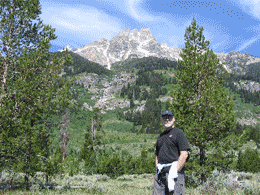 Don Vasicek at home in the mountains.